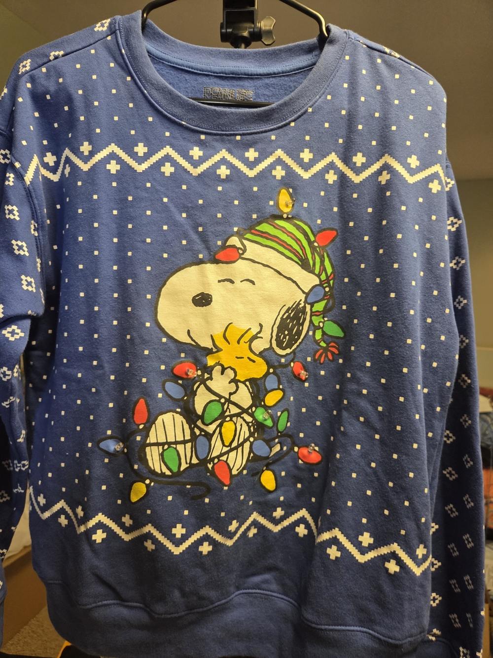 Blue Snoopy Holiday Sweater - Unbranded